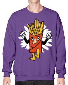Weekend is near 265# - cartoon general- Sweatshirt - Crew