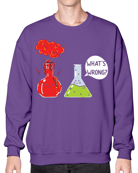 WhatsWrongScienceTshirt 11# - general science- Sweatshirt - Crew