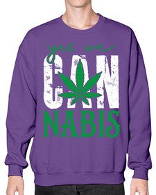 Yes we can nabis 1261# - marijuana- Sweatshirt - Crew