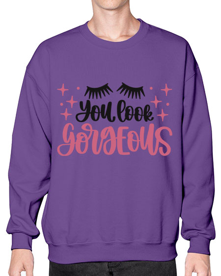 You Look Gorgeous Style 2# -makeup Sweatshirt - Crew