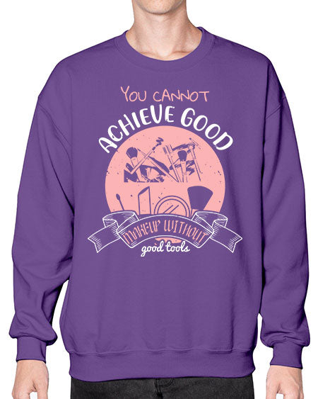You cannot achieve good makeup without good tools Style 173# -makeup Sweatshirt - Crew