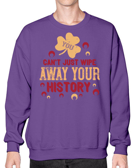 You cant just wipe away your history Style 243# - kids- Sweatshirt - Crew