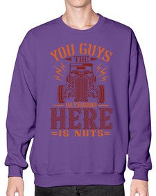 You guys the bathroom here is nuts 71# - hot rod- Sweatshirt - Crew