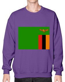 Zambia 2160# - world flags- Sweatshirt - Crew