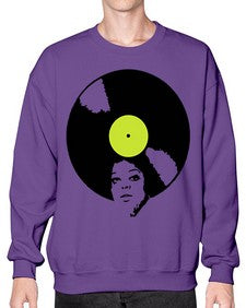 afrovinyl 63# - black girls or women- Sweatshirt - Crew