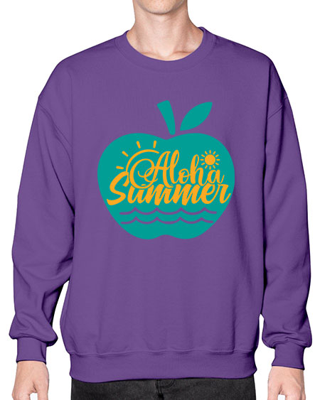 aloha summer Style 110# - summer- Sweatshirt - Crew