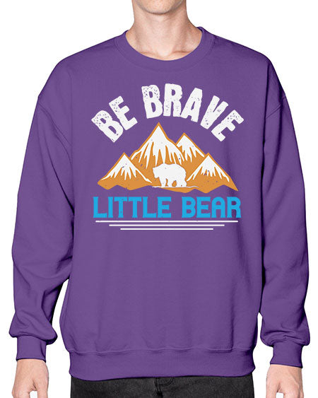 be brave little bear 23# - bears - animals- Sweatshirt - Crew