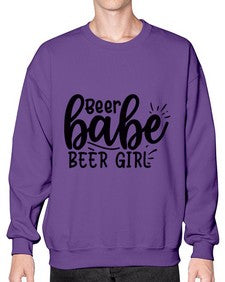beer babe beer girl 45# - beer- Sweatshirt - Crew