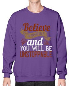 believe in yourself and you will be unstoppable 54# - cooking- Sweatshirt - Crew