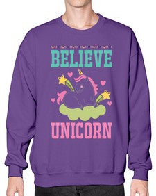 believe unicorn 45# - unicorn- Sweatshirt - Crew