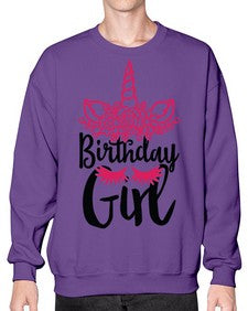 birthday girl 60# - unicorn- Sweatshirt - Crew