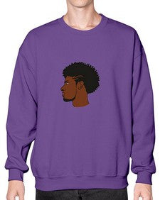 black man 39# - black boys or men- Sweatshirt - Crew