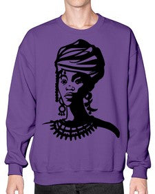 black women - queen 53# - black girls or women- Sweatshirt - Crew