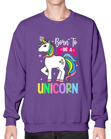 born to be a unicorn 72# - unicorn- Sweatshirt - Crew
