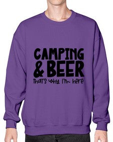campingandbeerthatswhyiamhere 713# - beer- Sweatshirt - Crew