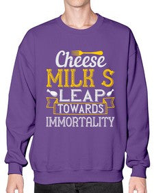 cheesemilks leap towards immortality 87# - cooking- Sweatshirt - Crew