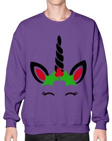 christmas unicorn 81# - unicorn- Sweatshirt - Crew