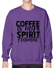 coffee is my spirit animal 820# - tea- Sweatshirt - Crew