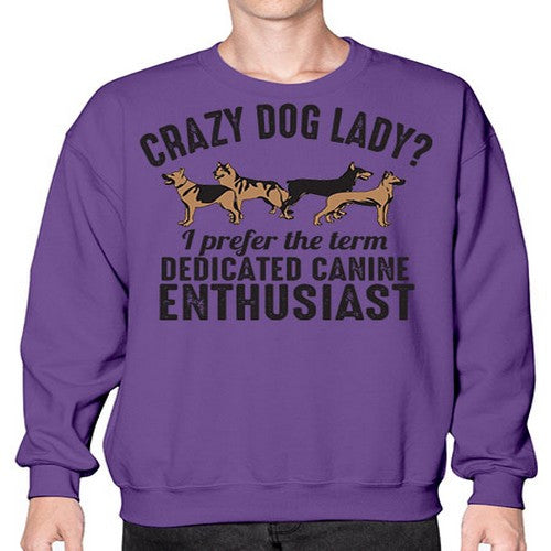 crazy dog lady - dogs- Sweatshirt - Crew