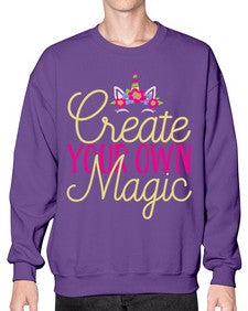 create your own magic 82# - unicorn- Sweatshirt - Crew