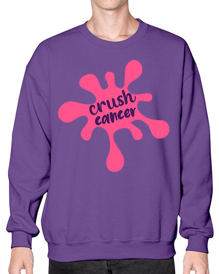 crush cancer Style 18# - breast cancer- Sweatshirt - Crew