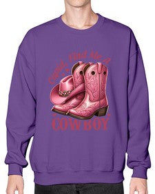 cupid find me a cowboy western 359# - western- Sweatshirt - Crew