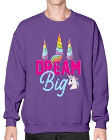 dream big 103# - unicorn- Sweatshirt - Crew