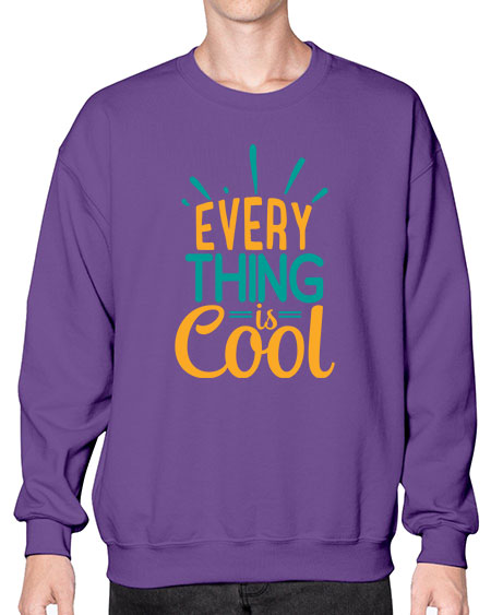 every thing is cool Style 105# - summer- Sweatshirt - Crew