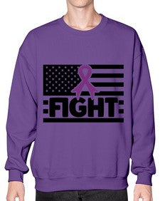 fight 145# - alzheimers- Sweatshirt - Crew