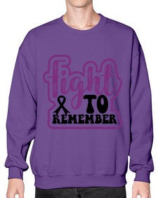 fight to remember 143# - alzheimers- Sweatshirt - Crew