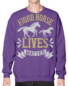 fjord horse lives matter Style 54# - horse- Sweatshirt - Crew