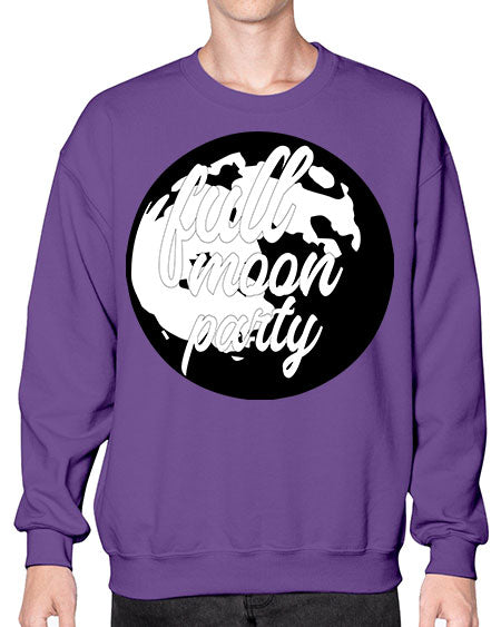 full moon party 7# - moon- Sweatshirt - Crew