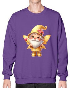 gnome with butterfly 05# - gnome- Sweatshirt - Crew