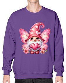 gnome with butterfly 08# - gnome- Sweatshirt - Crew