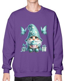 gnome with butterfly 10# - gnome- Sweatshirt - Crew