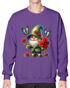 gnome with butterfly 11# - gnome- Sweatshirt - Crew