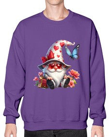 gnome with butterfly 13# - gnome- Sweatshirt - Crew
