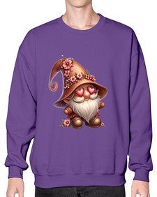 gnome with butterfly 15# - gnome- Sweatshirt - Crew