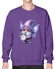 gnome with butterfly 23# - gnome- Sweatshirt - Crew