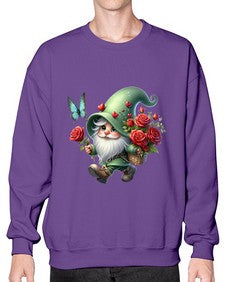 gnome with butterfly 24# - gnome- Sweatshirt - Crew