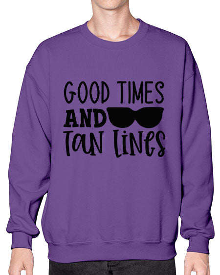 good times and tan lines Style 99# - summer- Sweatshirt - Crew
