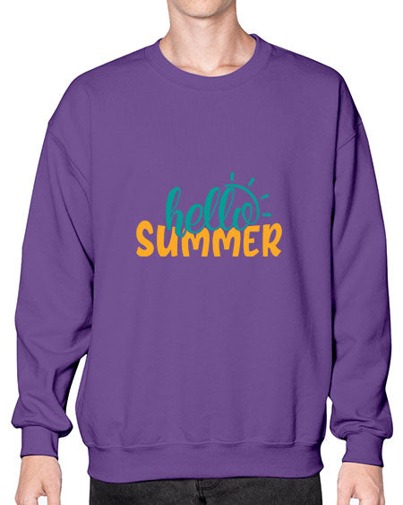 hello summer Style 97# - summer- Sweatshirt - Crew