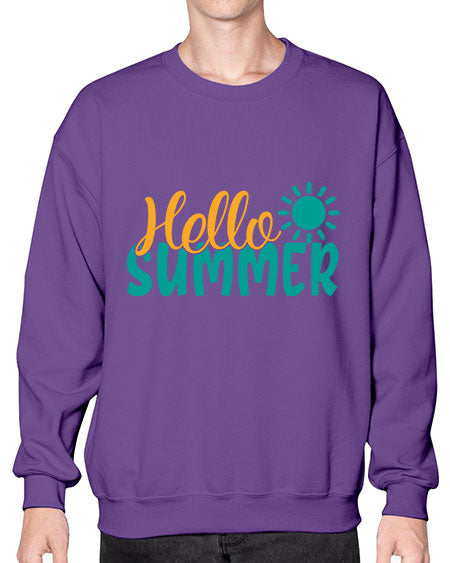 hello summer Style 98# - summer- Sweatshirt - Crew