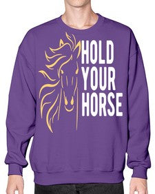 hold your horse Style 5# - horse- Sweatshirt - Crew