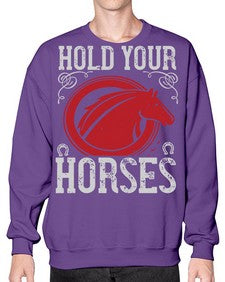 hold your horses Style 52# - horse- Sweatshirt - Crew