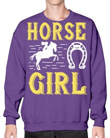 horse girl Style 51# - horse- Sweatshirt - Crew