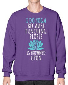 i do yoga  275# - yoga- Sweatshirt - Crew