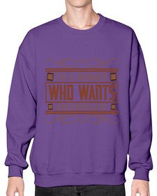 im a woman who wants her chocolate 273# - chocolate- Sweatshirt - Crew