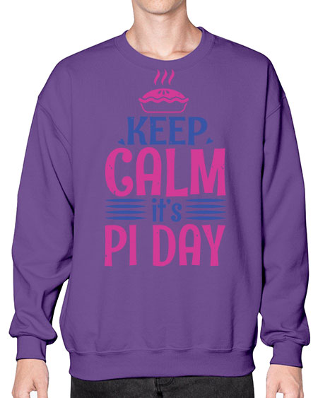 keep calm its pi day 28# - pi- Sweatshirt - Crew