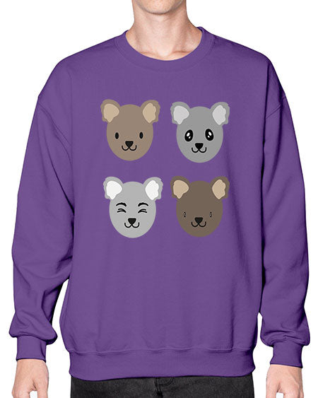 koala bears 167# - bears - animals- Sweatshirt - Crew